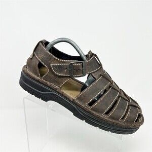 Naot Julius Men's Fisherman Sandals Brown Buckle Comfort Walking Shoes EU 42